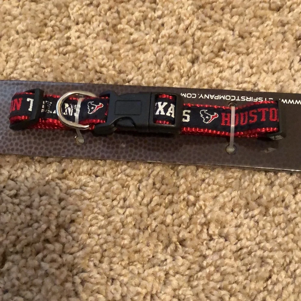 Texans pet collar